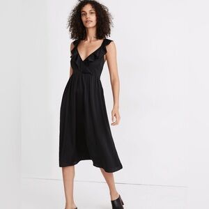 Madewell Black Midi Dress